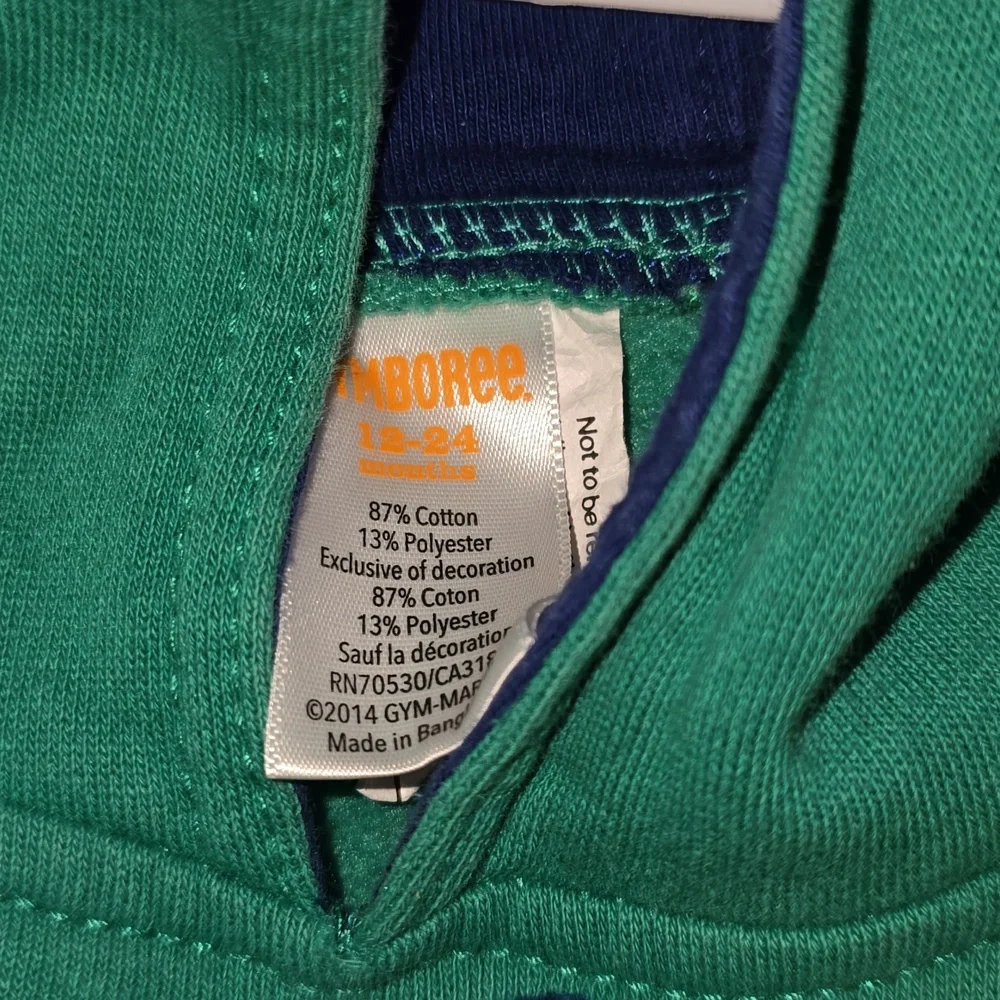 Gymboree Boys Monster Hoodie 12 - 24 Months